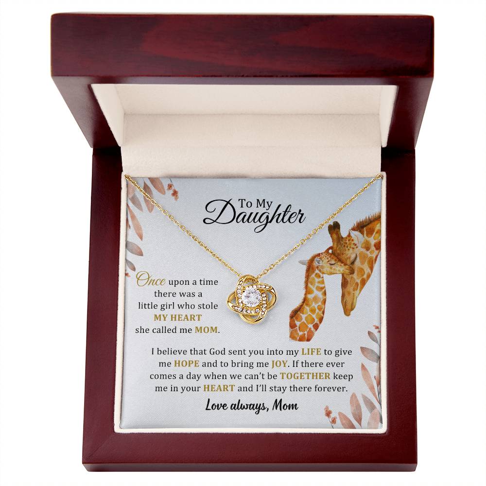 005 - TO DAUGHTER FROM MOM - LOVE KNOT NECKLACE