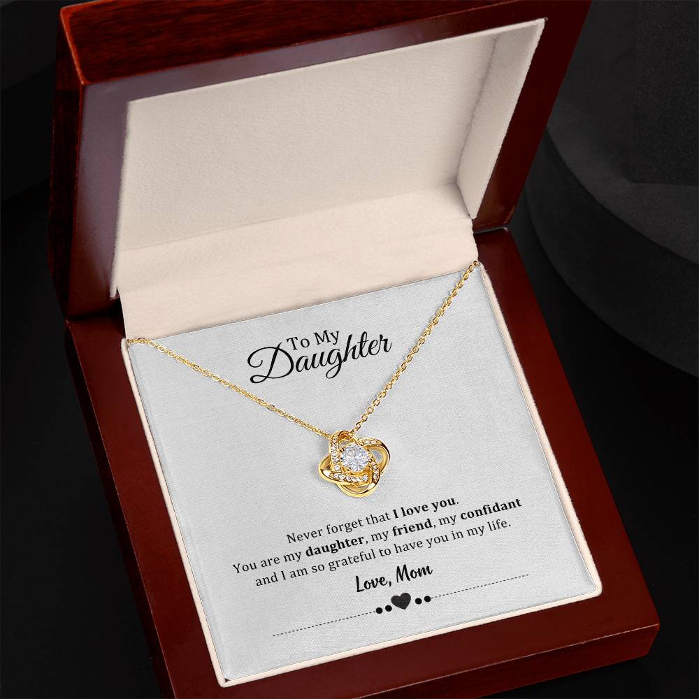 003 - TO DAUGHTER FROM MOM - LOVE KNOT NECKLACE