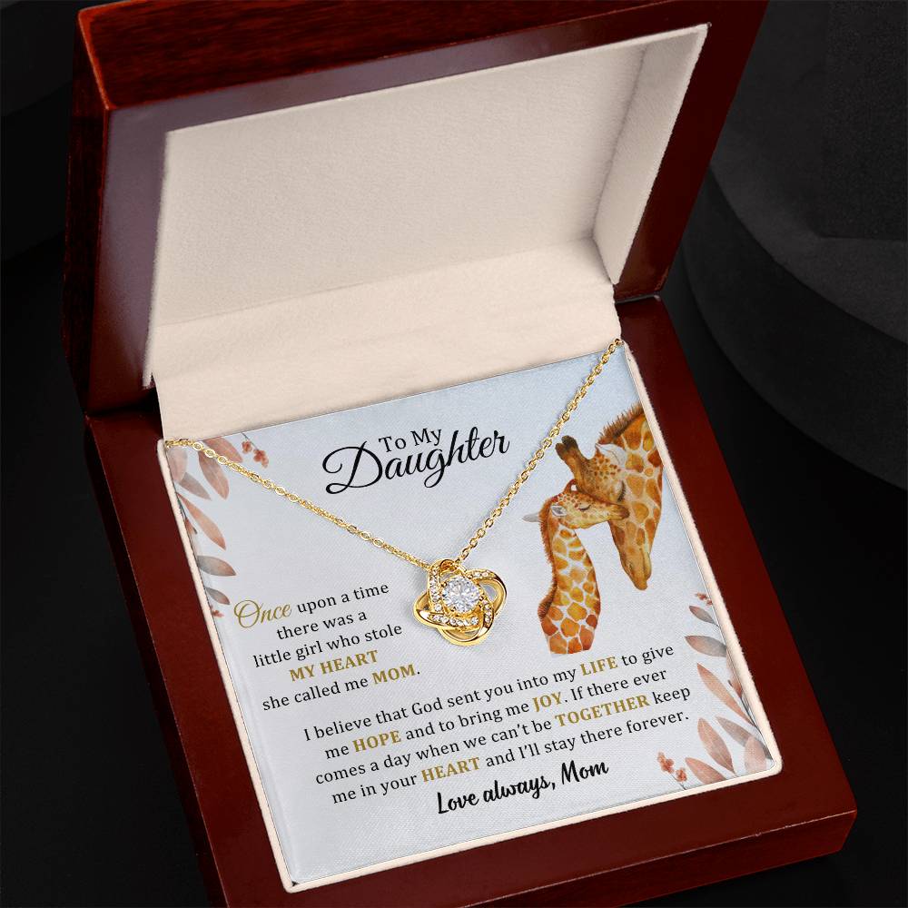 005 - TO DAUGHTER FROM MOM - LOVE KNOT NECKLACE