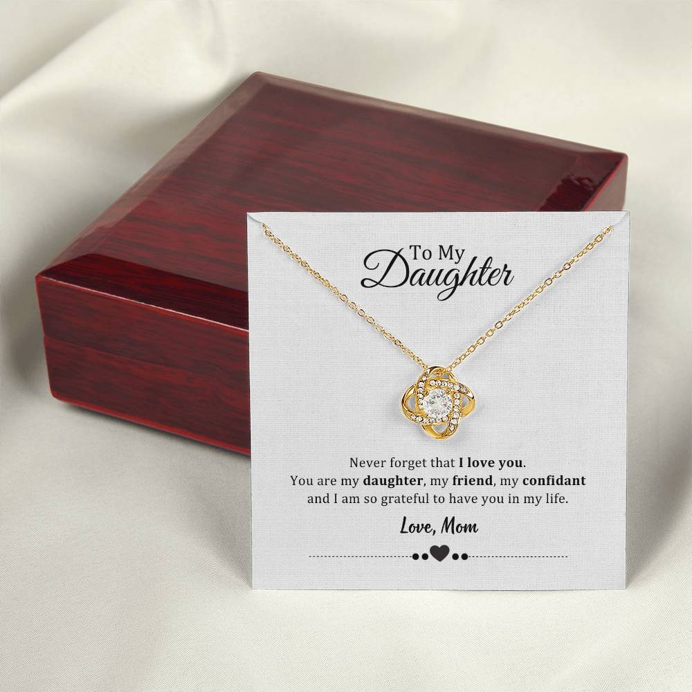 003 - TO DAUGHTER FROM MOM - LOVE KNOT NECKLACE