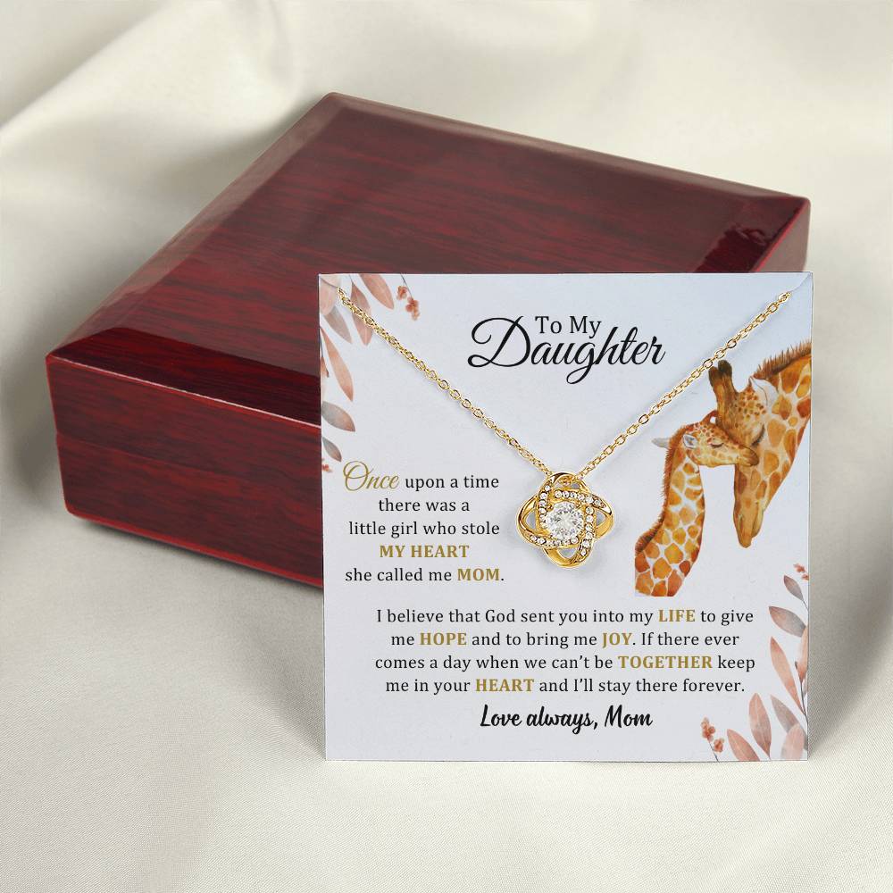 005 - TO DAUGHTER FROM MOM - LOVE KNOT NECKLACE