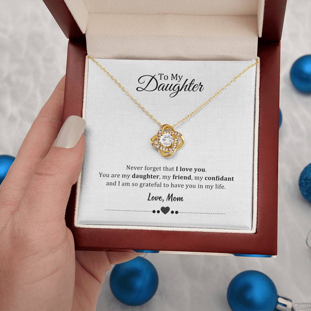 003 - TO DAUGHTER FROM MOM - LOVE KNOT NECKLACE