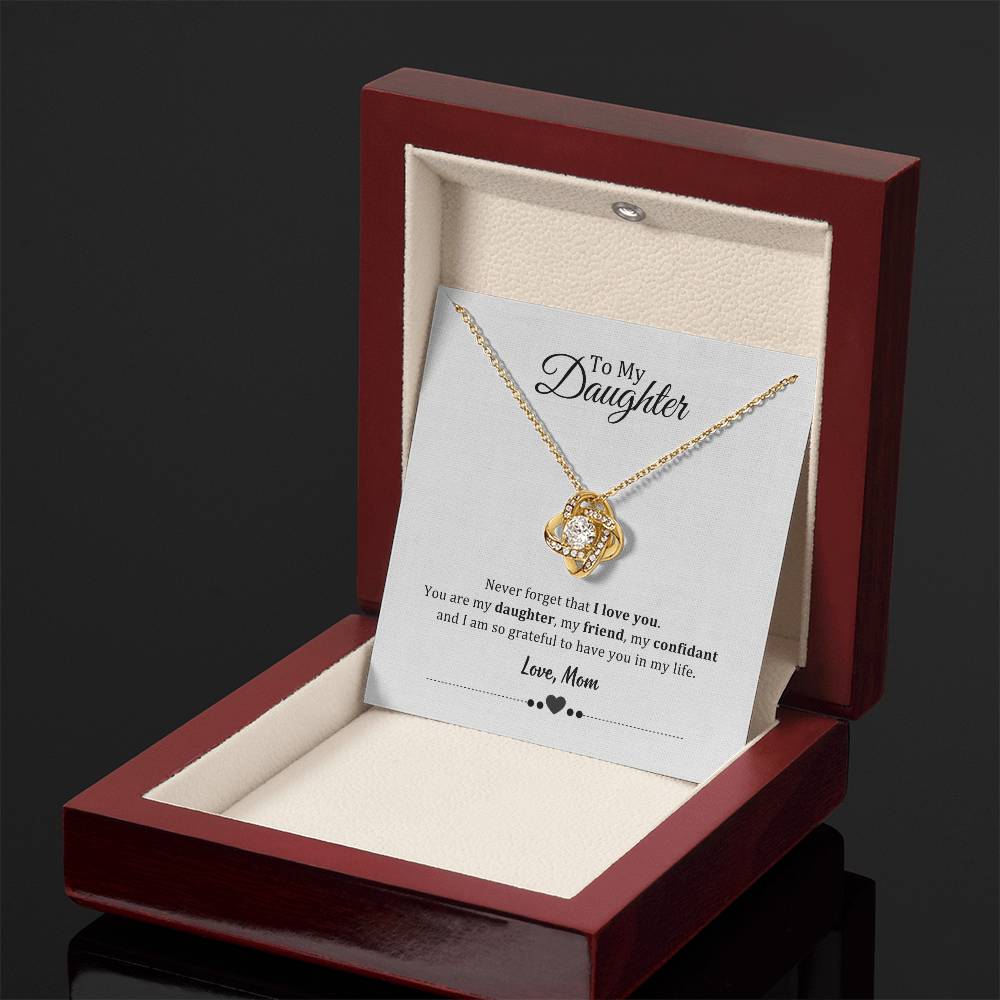 003 - TO DAUGHTER FROM MOM - LOVE KNOT NECKLACE