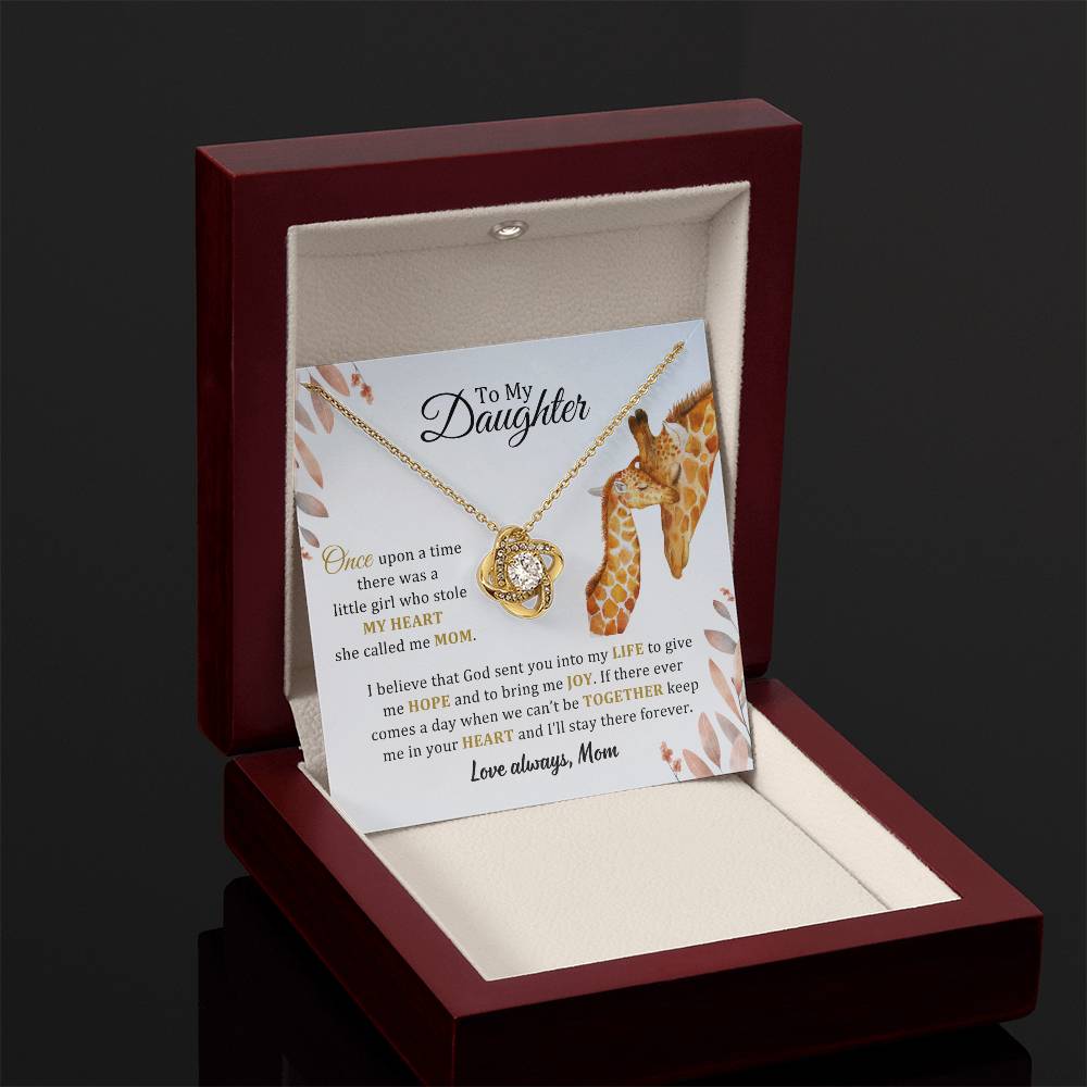 005 - TO DAUGHTER FROM MOM - LOVE KNOT NECKLACE