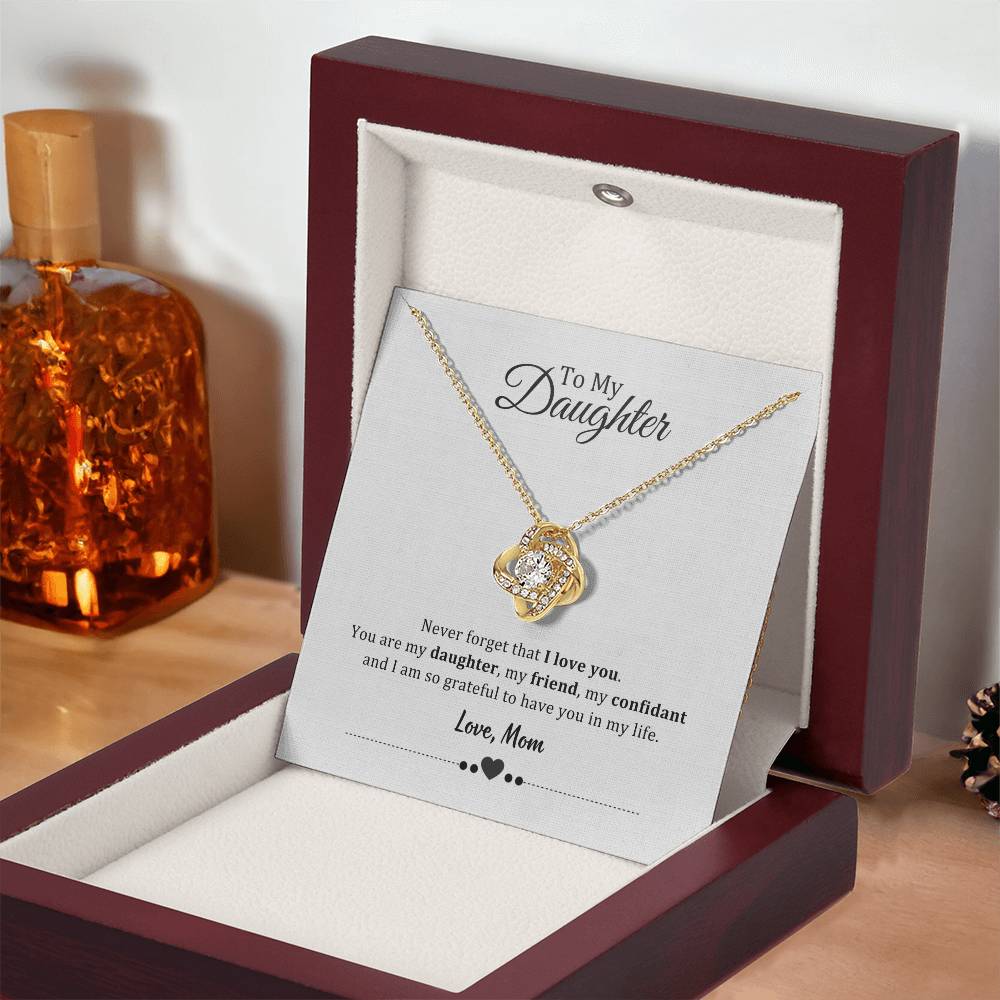 003 - TO DAUGHTER FROM MOM - LOVE KNOT NECKLACE