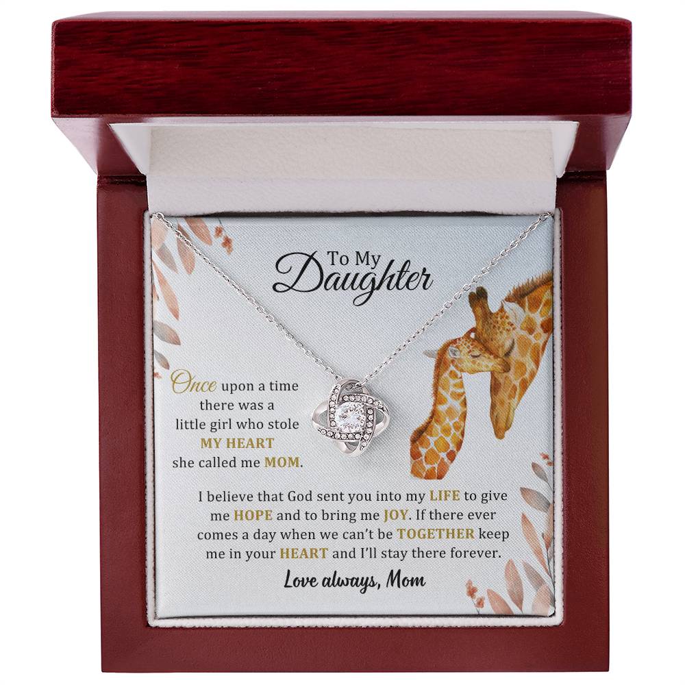 005 - TO DAUGHTER FROM MOM - LOVE KNOT NECKLACE