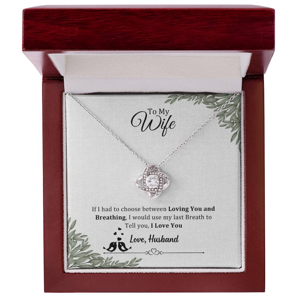 006 - TO WIFE FROM HUSBAND - LOVE KNOT NECKLACE