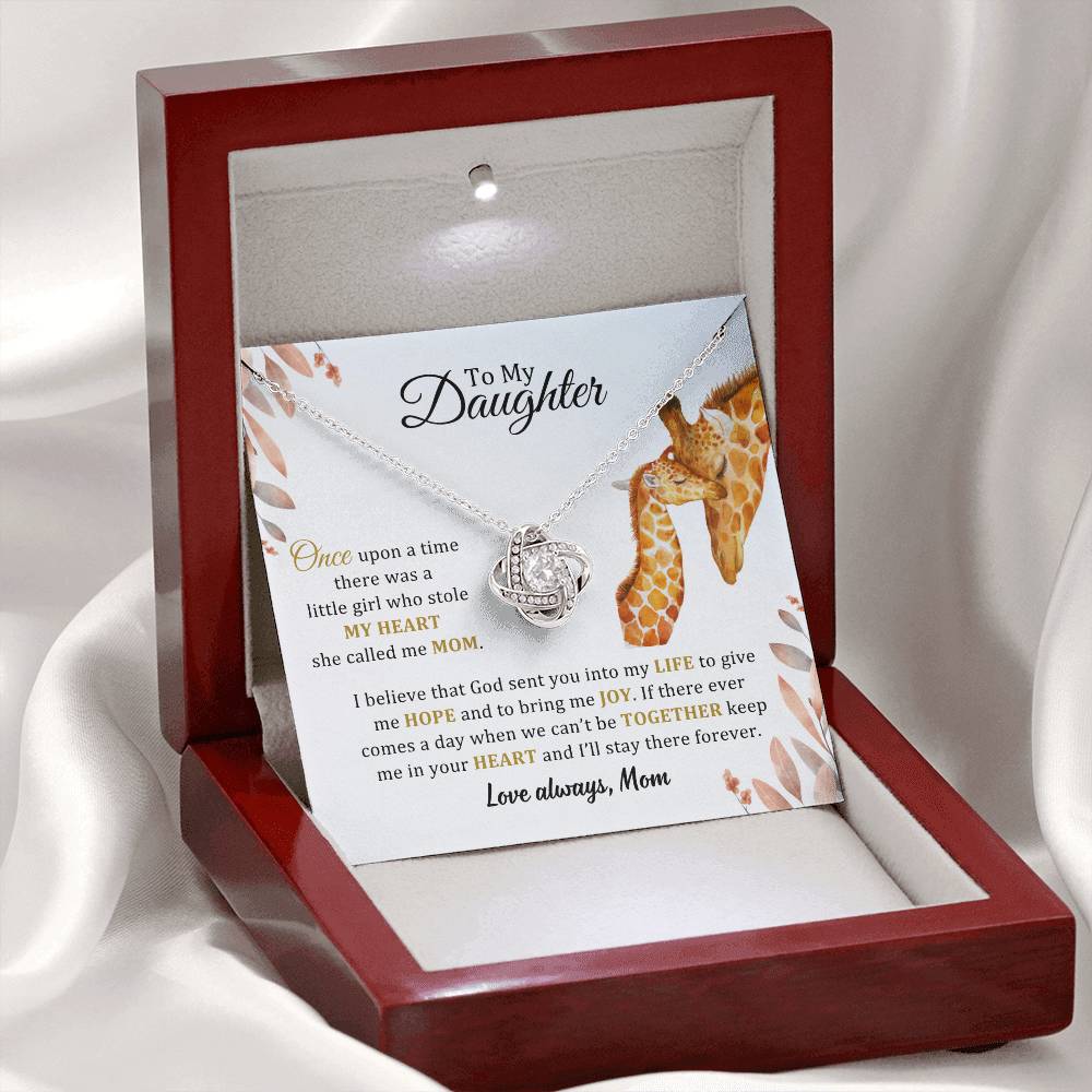 005 - TO DAUGHTER FROM MOM - LOVE KNOT NECKLACE