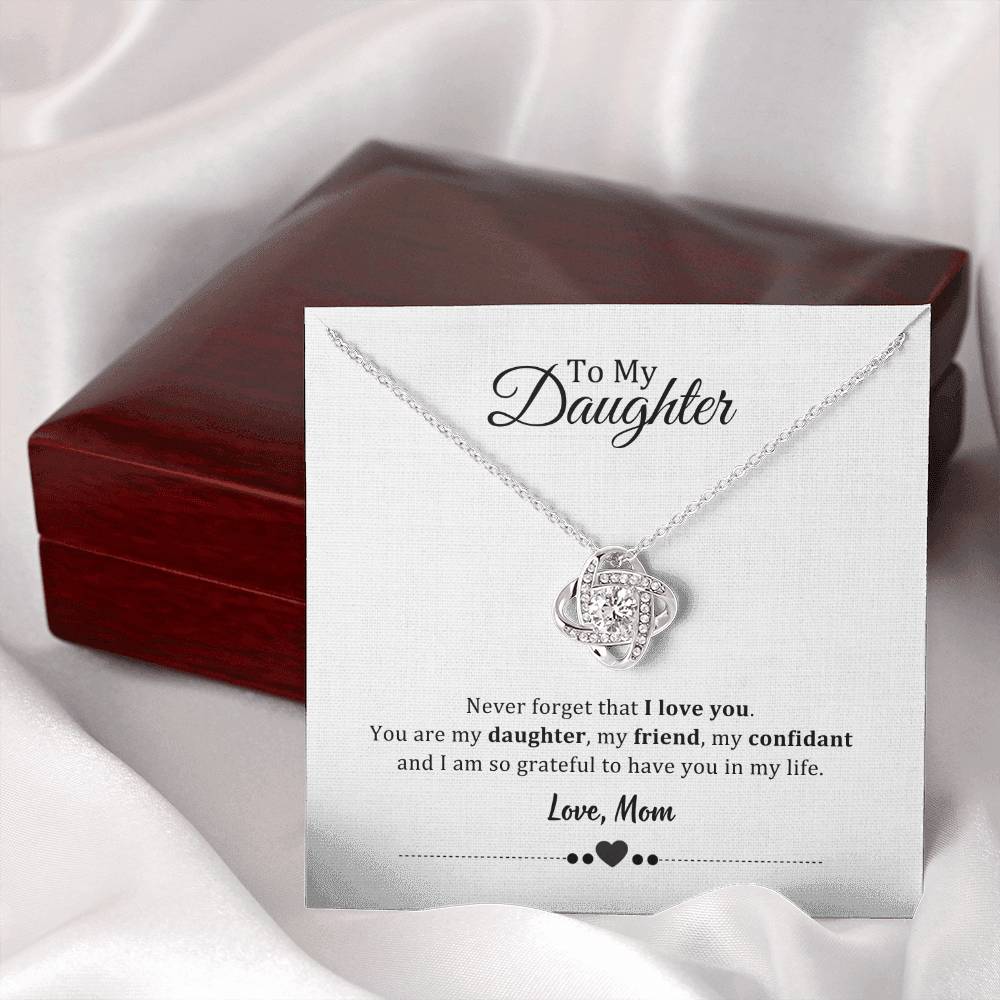 003 - TO DAUGHTER FROM MOM - LOVE KNOT NECKLACE