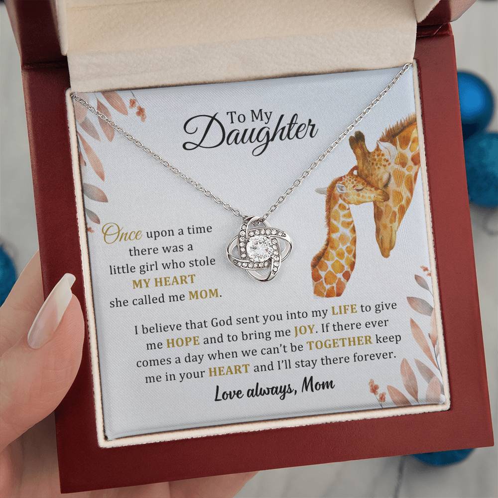 005 - TO DAUGHTER FROM MOM - LOVE KNOT NECKLACE