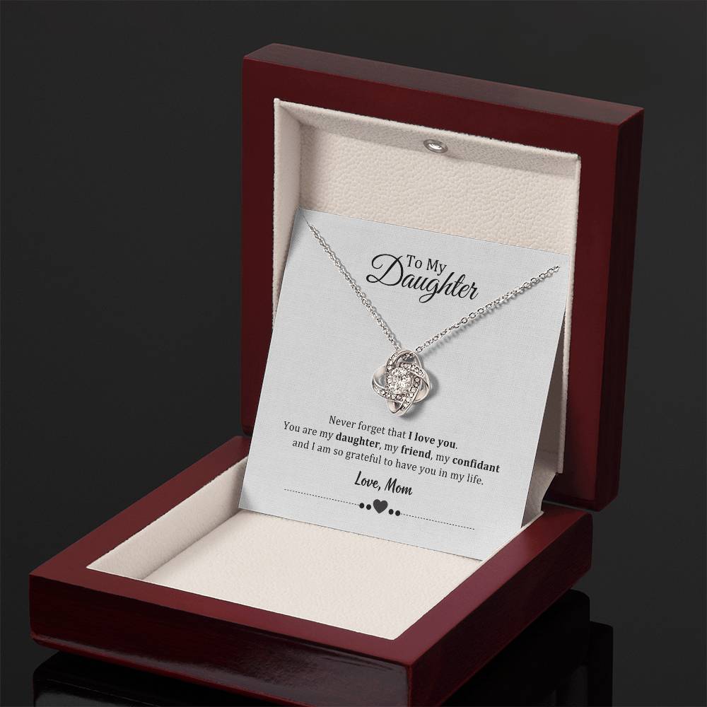 003 - TO DAUGHTER FROM MOM - LOVE KNOT NECKLACE