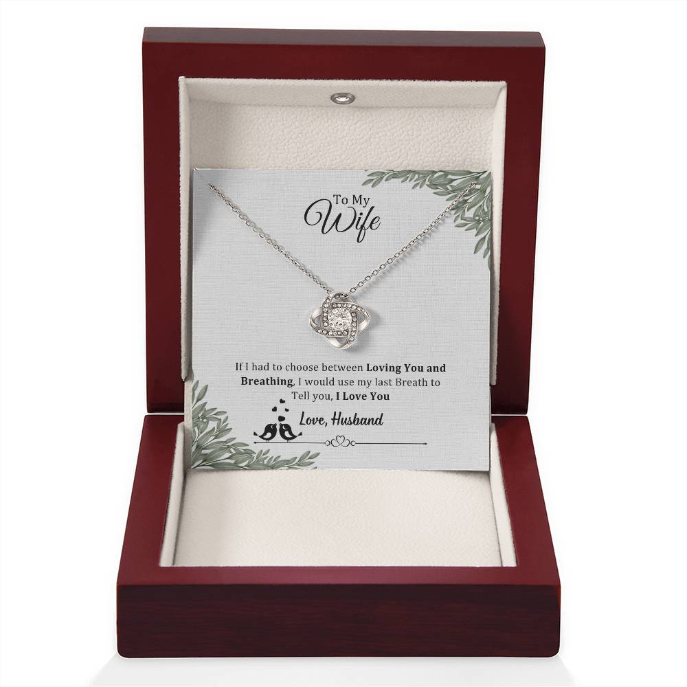 006 - TO WIFE FROM HUSBAND - LOVE KNOT NECKLACE