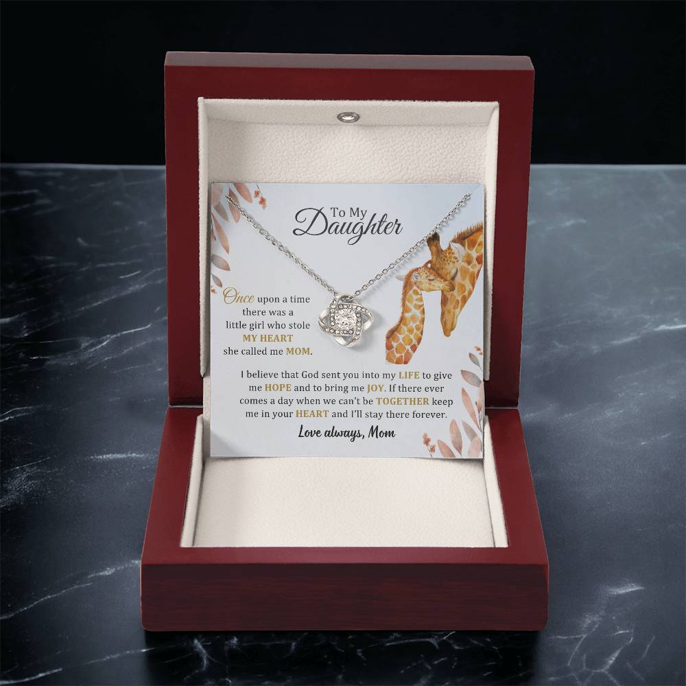 005 - TO DAUGHTER FROM MOM - LOVE KNOT NECKLACE