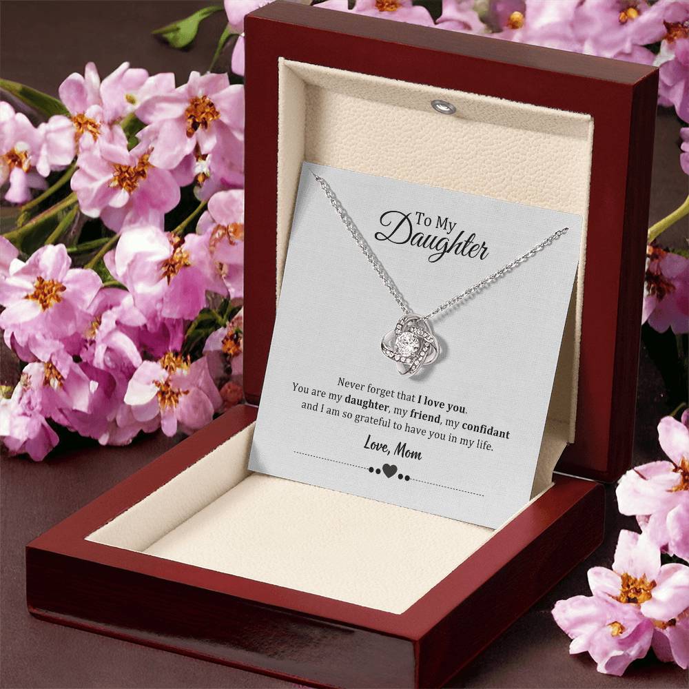 003 - TO DAUGHTER FROM MOM - LOVE KNOT NECKLACE