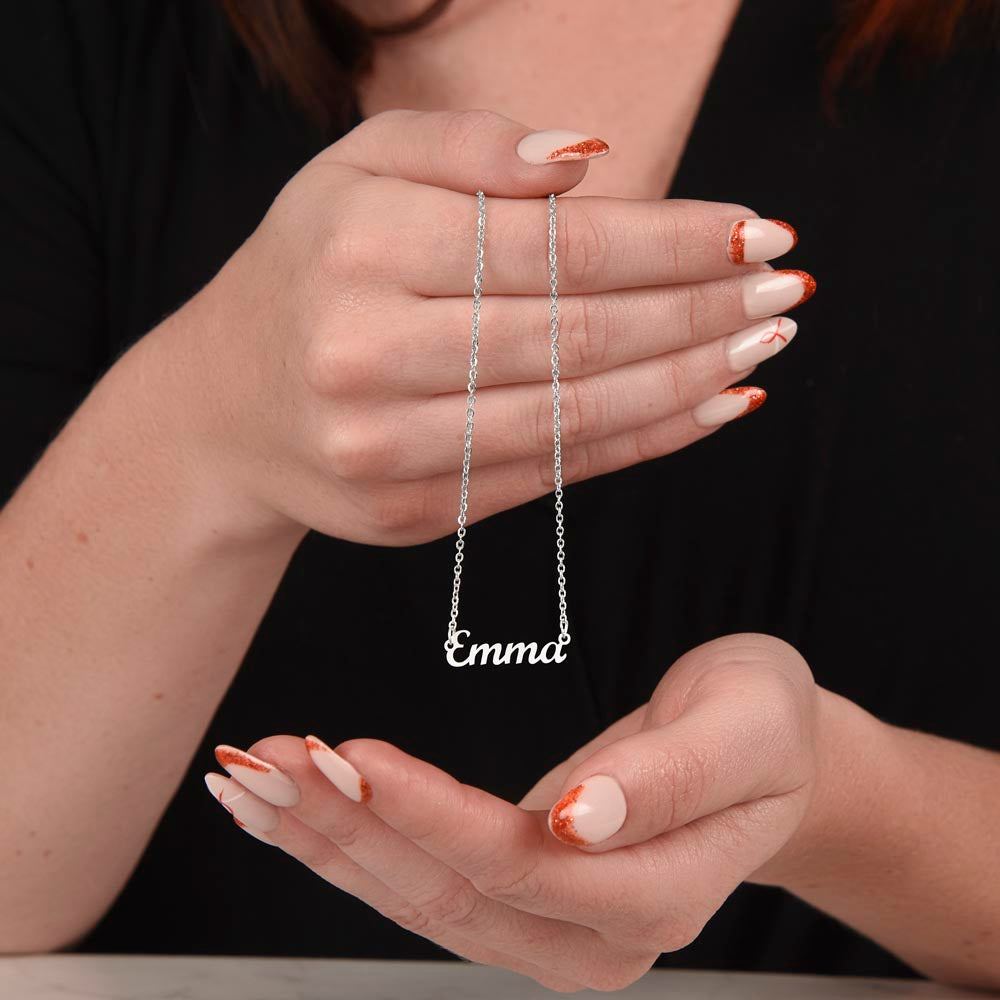 To Daughter, Custom Name Necklace, As You Grow Older, You Become More And More Special To Me