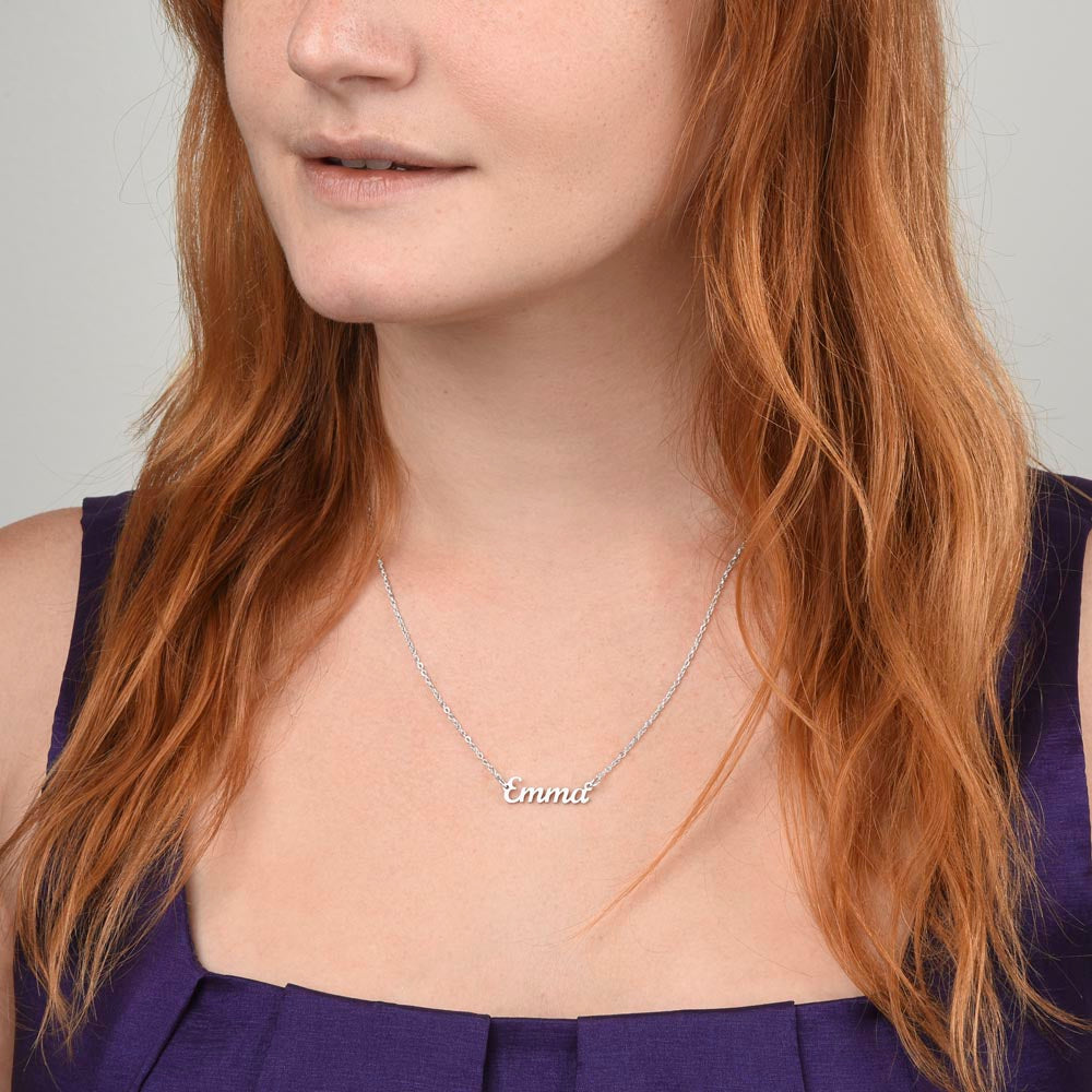 To Daughter, Custom Name Necklace, As You Grow Older, You Become More And More Special To Me