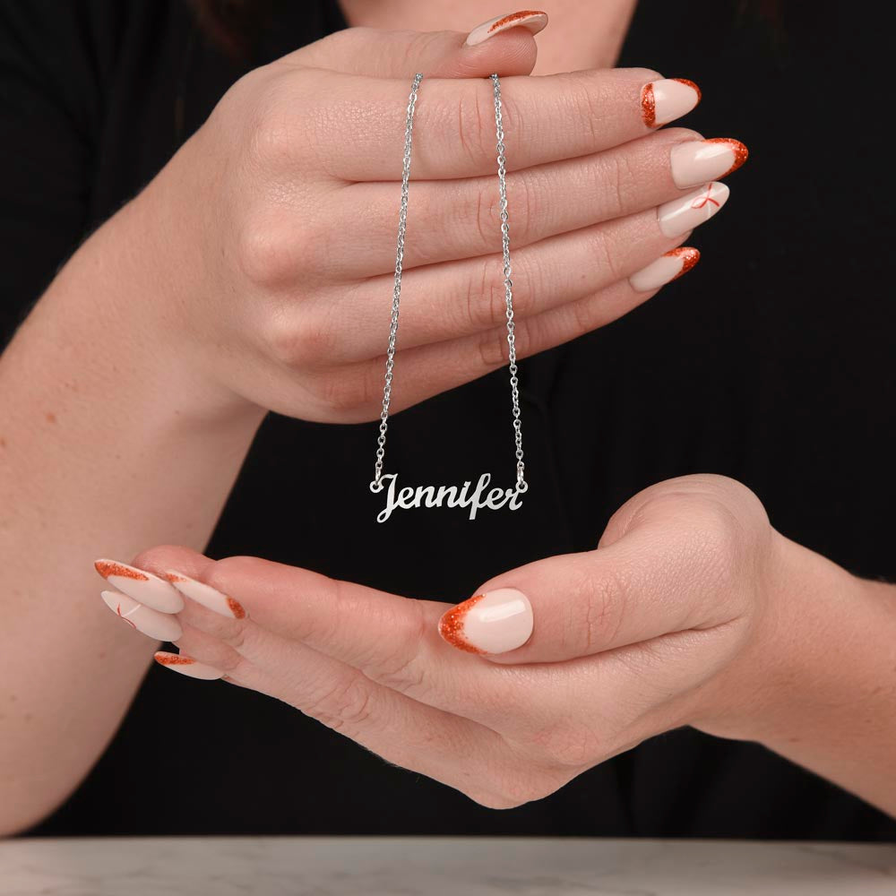 002 - TO DAUGHTER FROM MOM - CUSTOM NAME NECKLACE