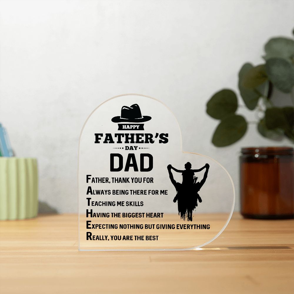 Dad Gifts - Father, thank you for always being there for me