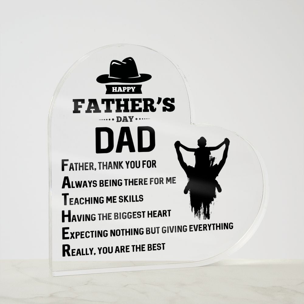 Dad Gifts - Father, thank you for always being there for me
