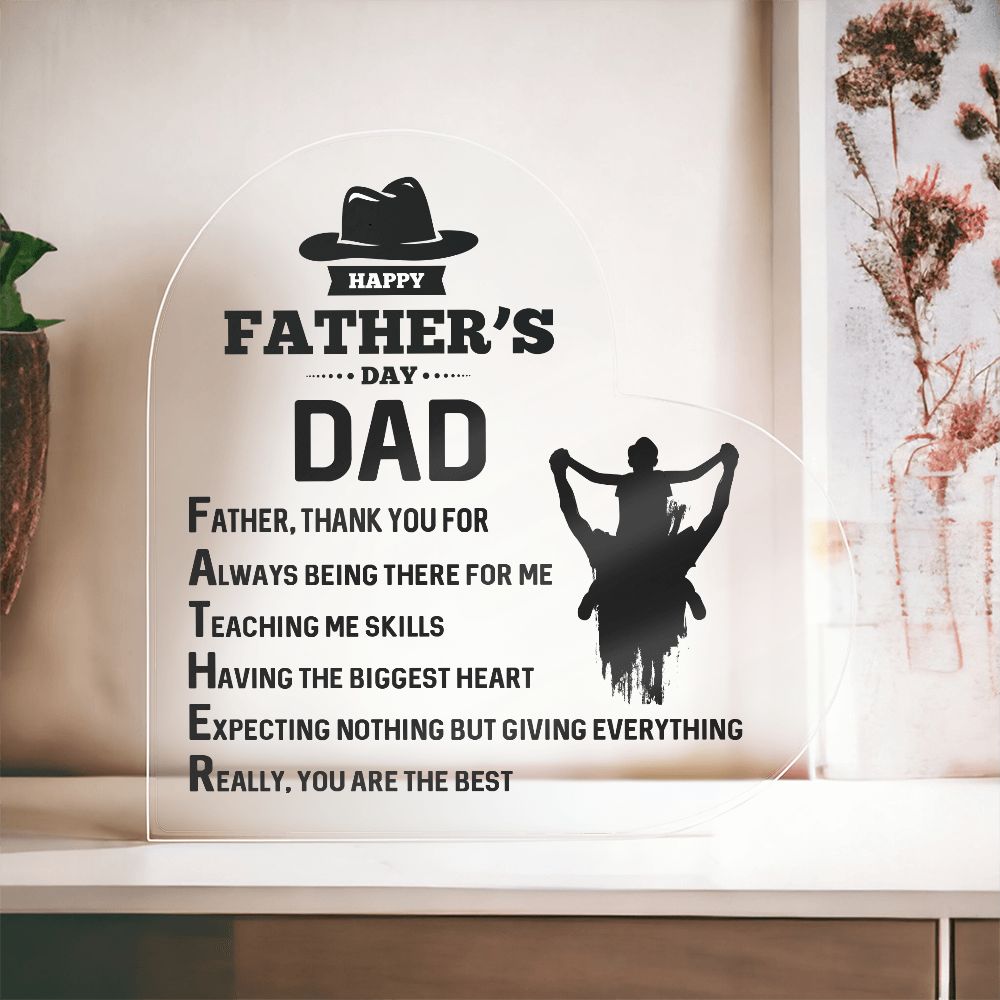Dad Gifts - Father, thank you for always being there for me