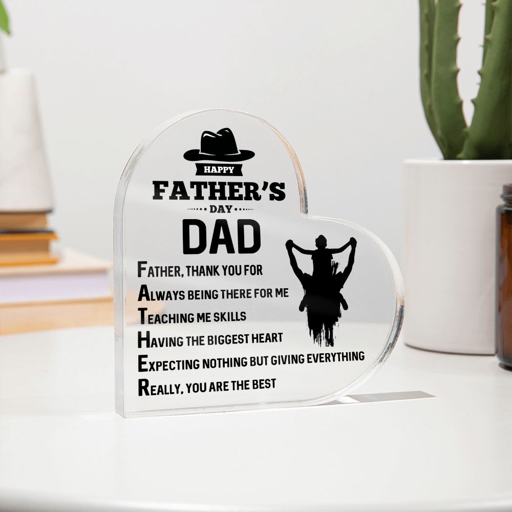 Dad Gifts - Father, thank you for always being there for me