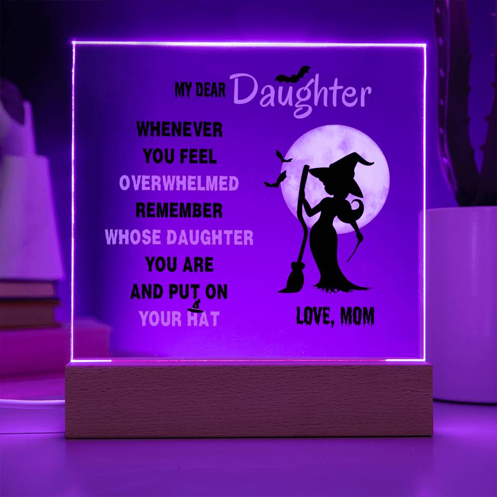 Daughter Gifts - Whenever you feel overwhelmed, remember whose daughter you are and put on your hat