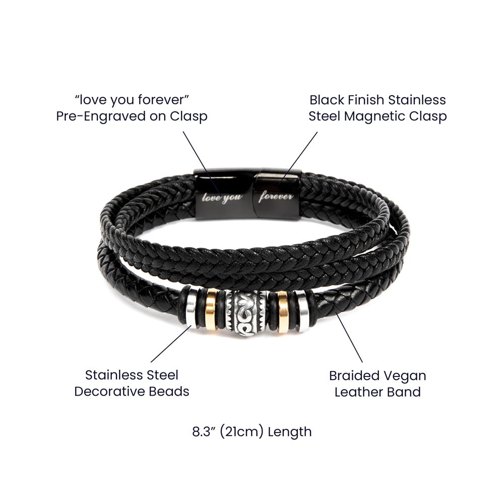 012 - TO DAD - LOVE YOU FOREVER BRACELET