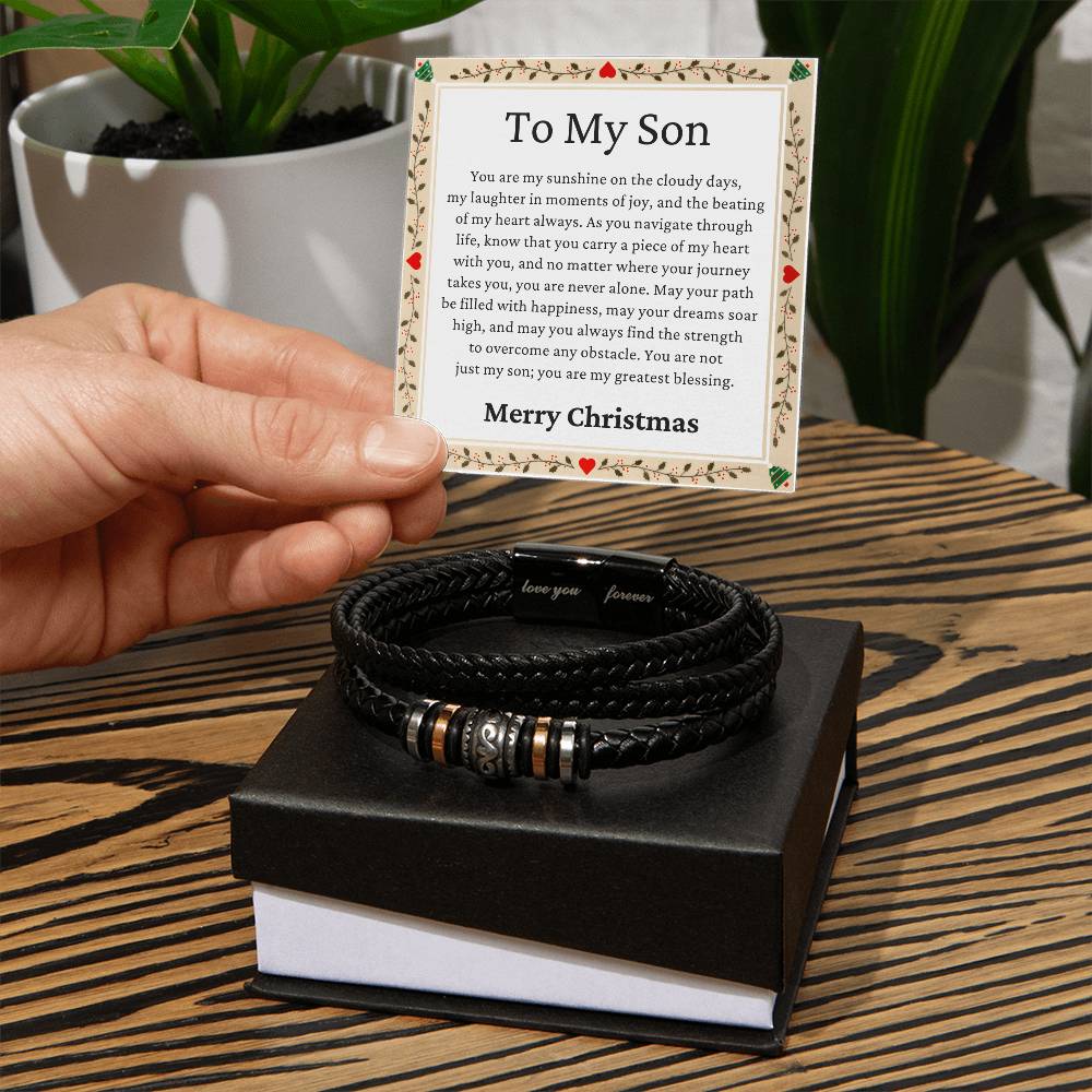 Christmas Gifts, Son Gifts, You Are Not Just My Son, You Are My Greatest Blessing, Love You Forever Bracelet