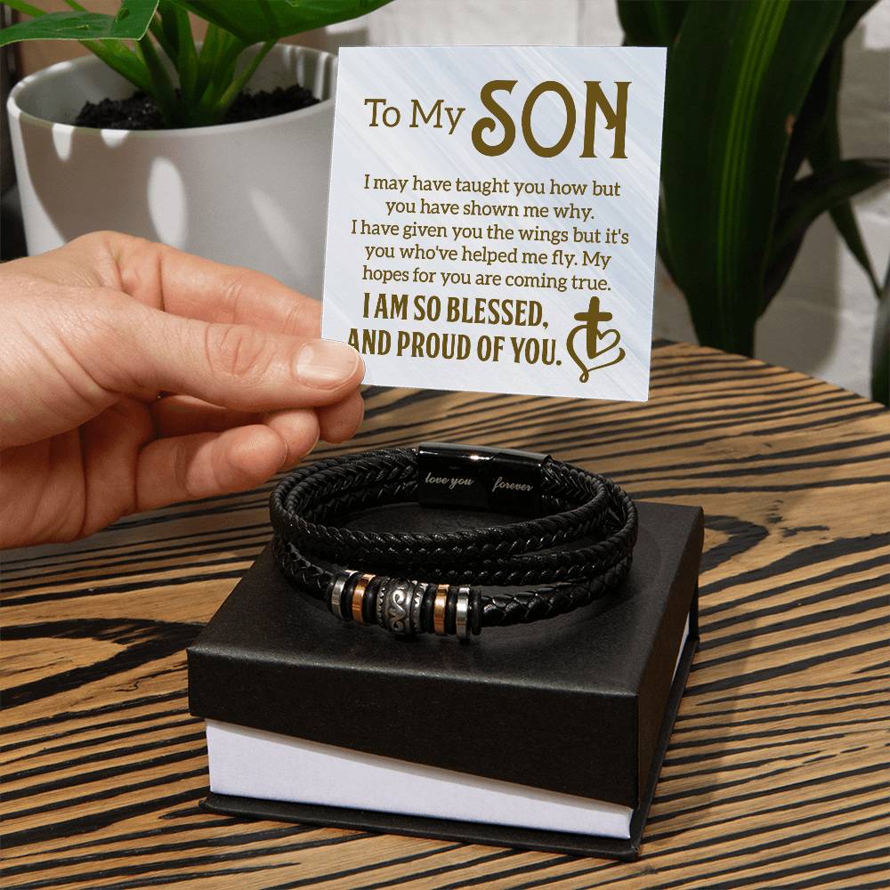 013 - TO MY SON - LOVE YOU FOREVER BRACELET