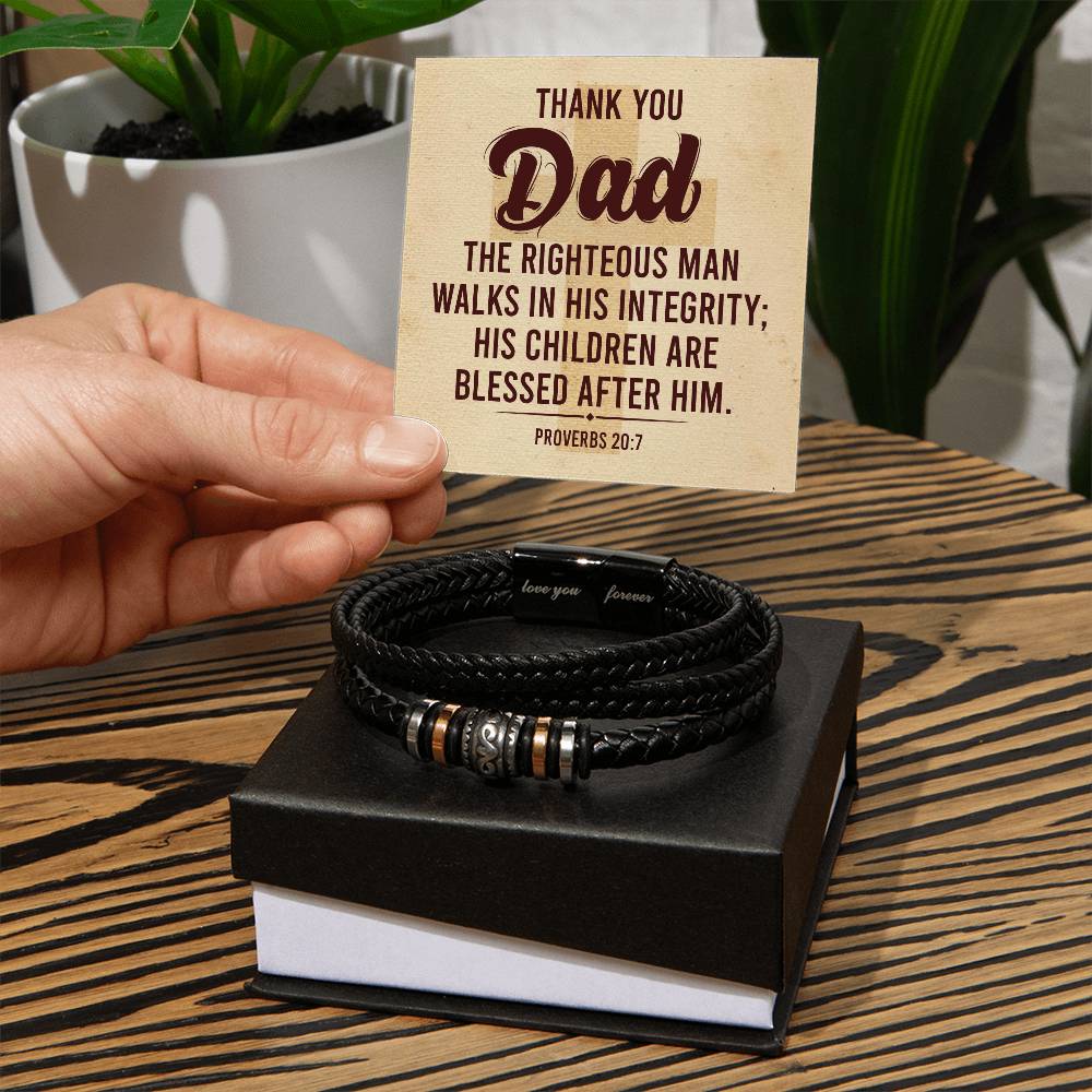 012 - TO DAD - LOVE YOU FOREVER BRACELET