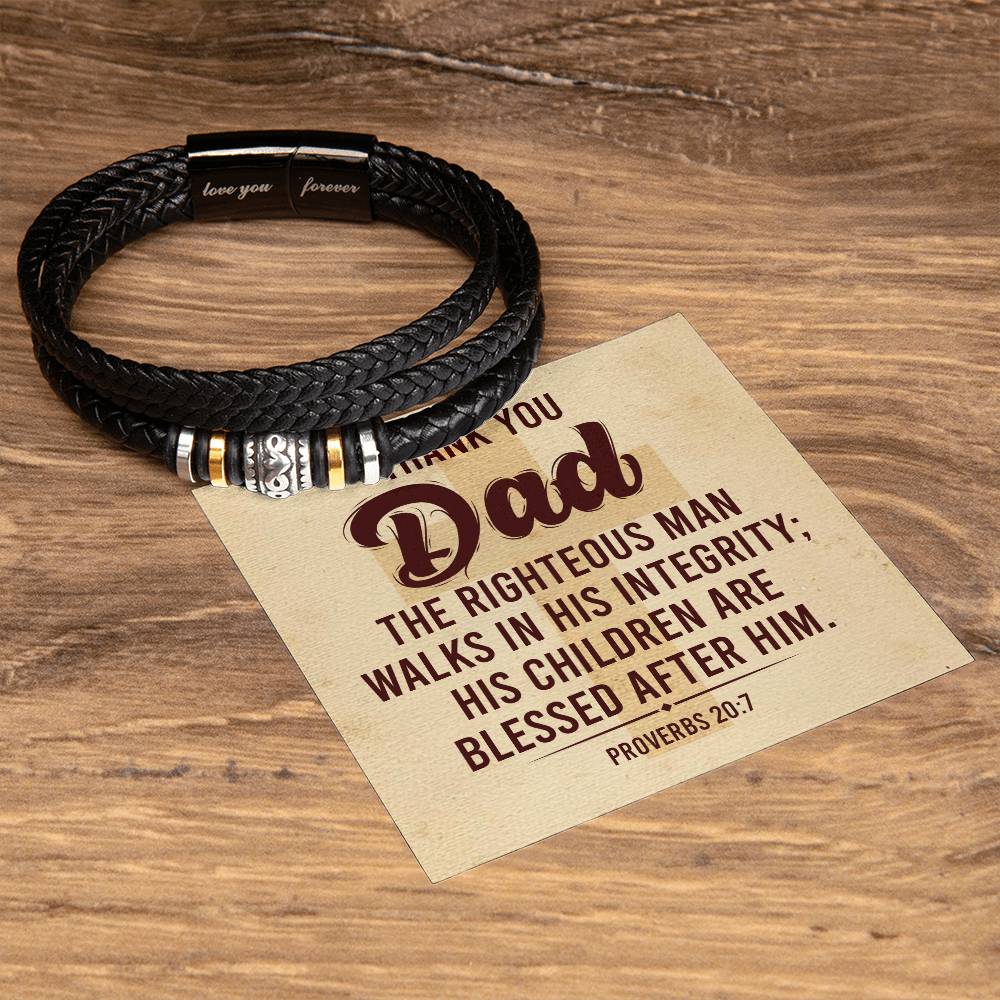 012 - TO DAD - LOVE YOU FOREVER BRACELET