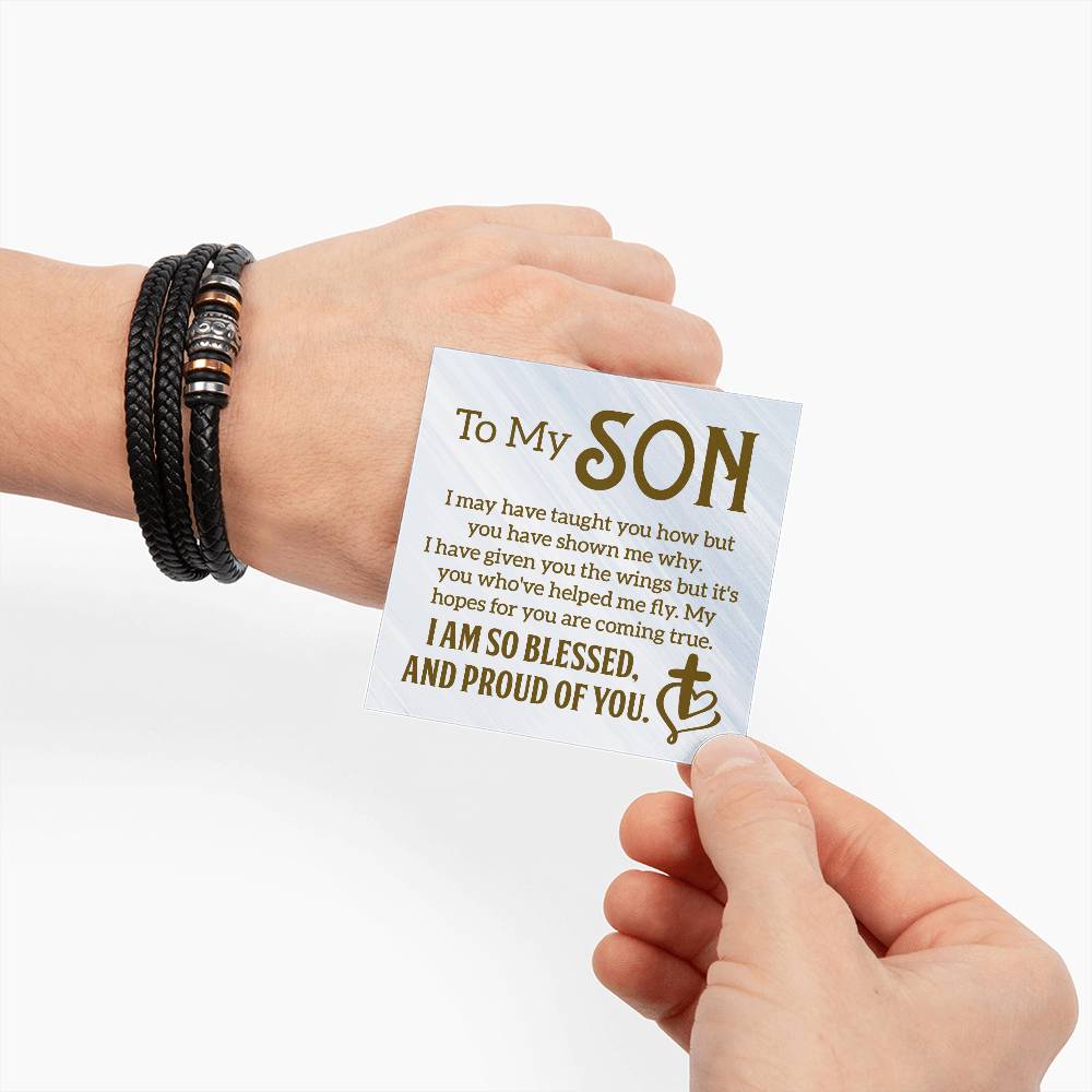 013 - TO MY SON - LOVE YOU FOREVER BRACELET