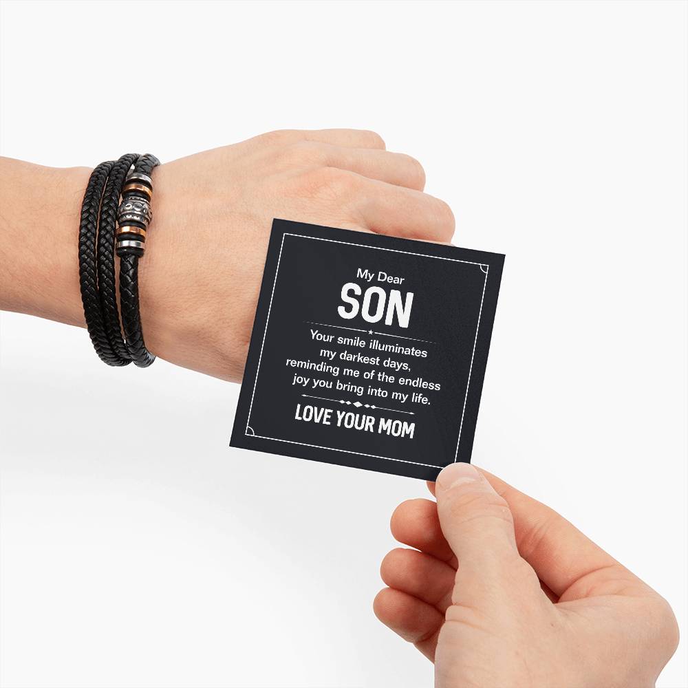 007 - TO SON FROM MOM - LOVE YOU FOREVER BRACELET