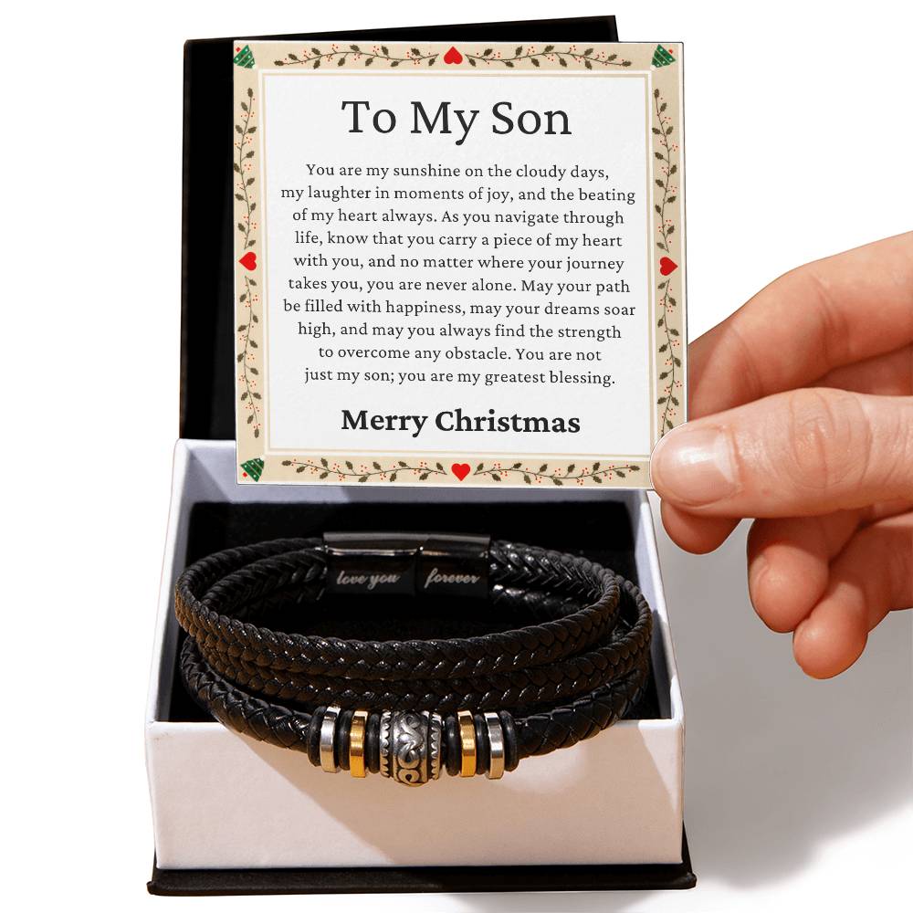 Christmas Gifts, Son Gifts, You Are Not Just My Son, You Are My Greatest Blessing, Love You Forever Bracelet