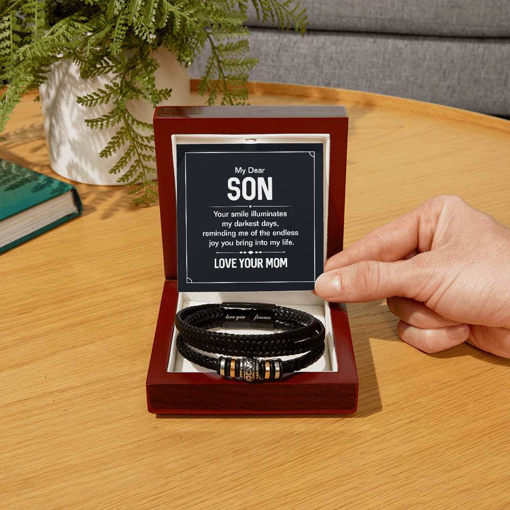 007 - TO SON FROM MOM - LOVE YOU FOREVER BRACELET