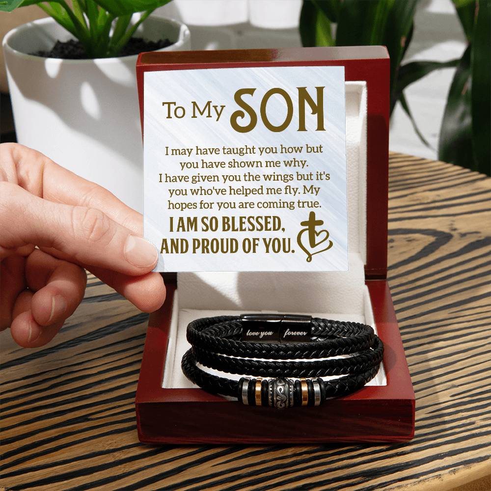 013 - TO MY SON - LOVE YOU FOREVER BRACELET