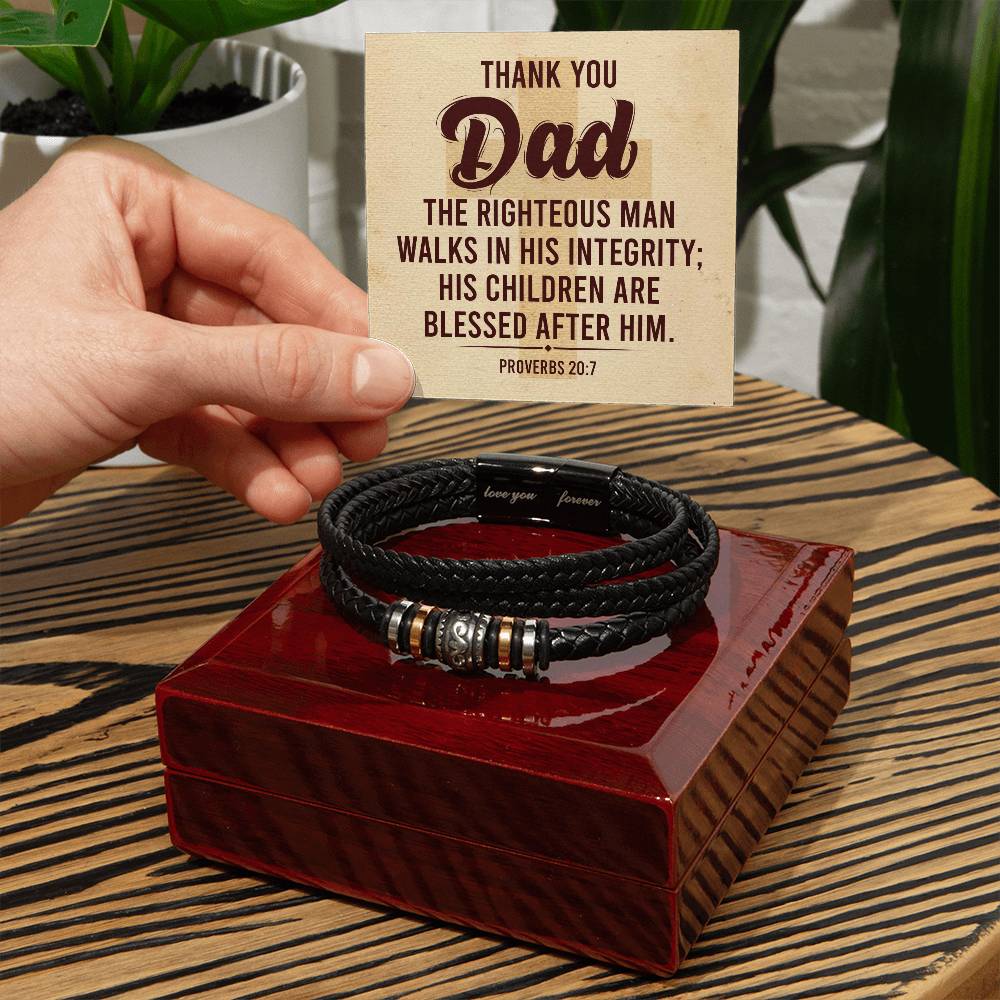 012 - TO DAD - LOVE YOU FOREVER BRACELET
