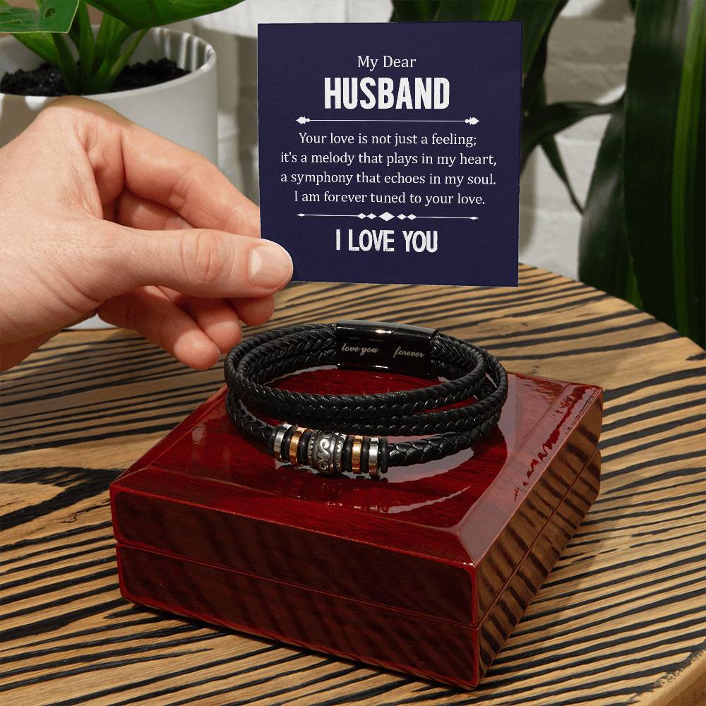 008 - TO HUSBAND FROM WIFE - LOVE YOU FOREVER BRACELET
