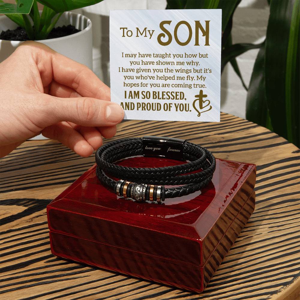 013 - TO MY SON - LOVE YOU FOREVER BRACELET