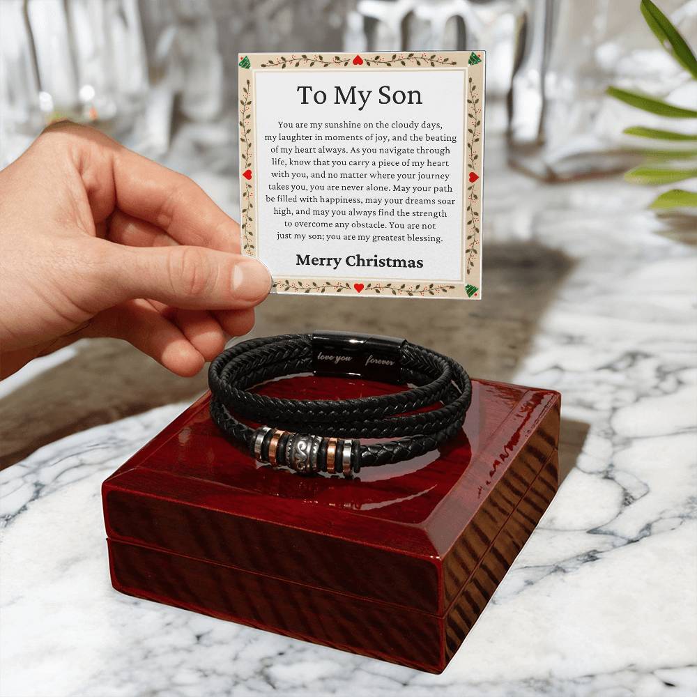 Christmas Gifts, Son Gifts, You Are Not Just My Son, You Are My Greatest Blessing, Love You Forever Bracelet