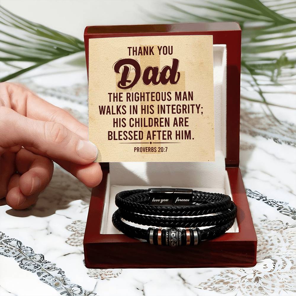 012 - TO DAD - LOVE YOU FOREVER BRACELET