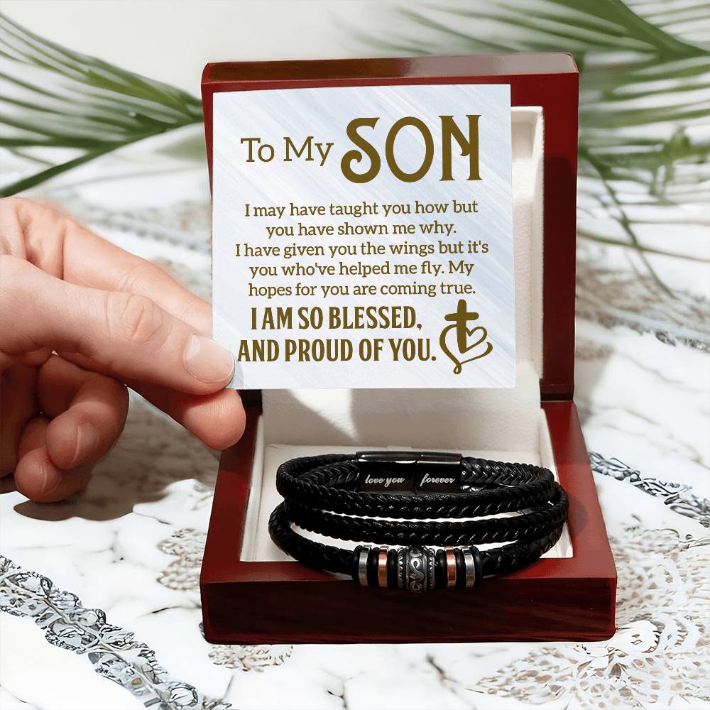 013 - TO MY SON - LOVE YOU FOREVER BRACELET
