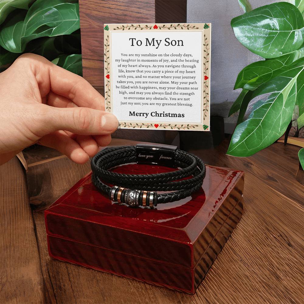 Christmas Gifts, Son Gifts, You Are Not Just My Son, You Are My Greatest Blessing, Love You Forever Bracelet
