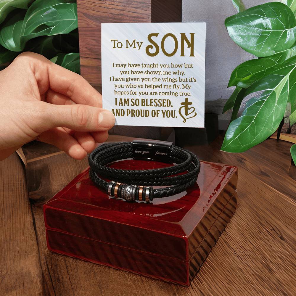 013 - TO MY SON - LOVE YOU FOREVER BRACELET