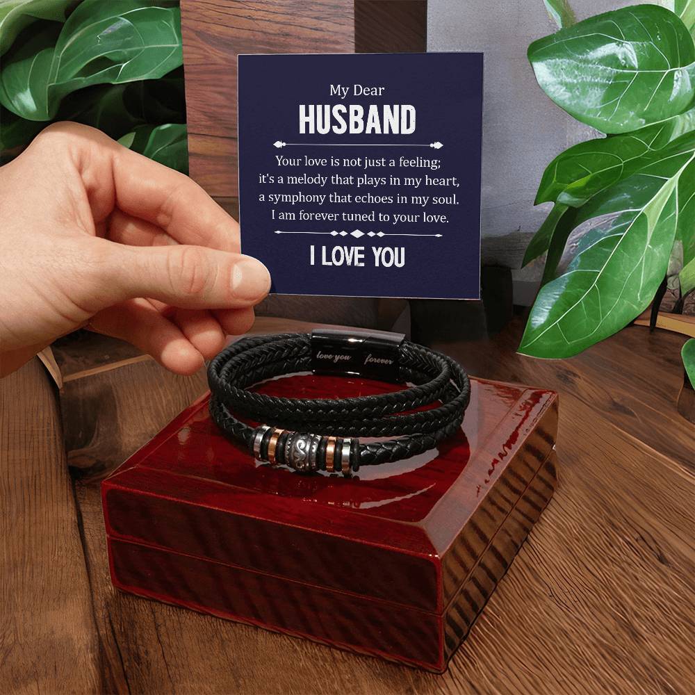 008 - TO HUSBAND FROM WIFE - LOVE YOU FOREVER BRACELET