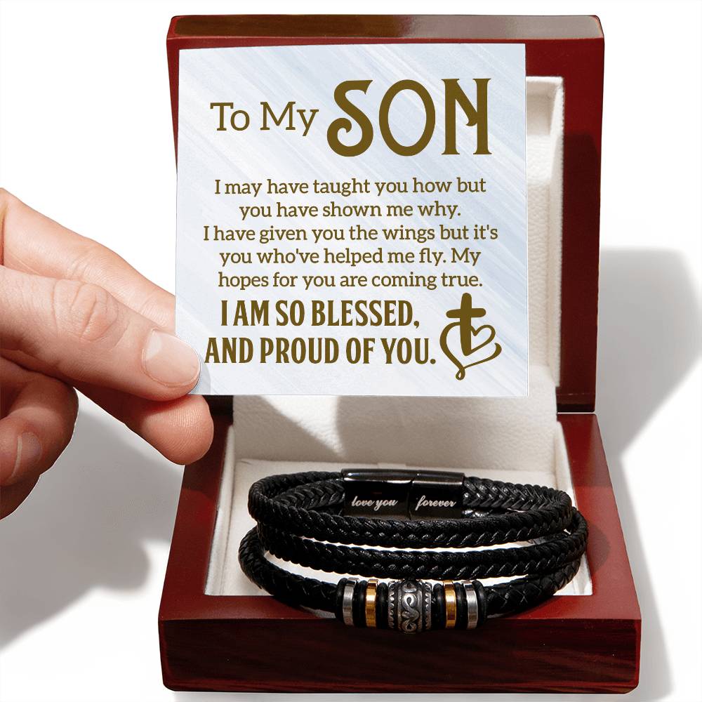 013 - TO MY SON - LOVE YOU FOREVER BRACELET