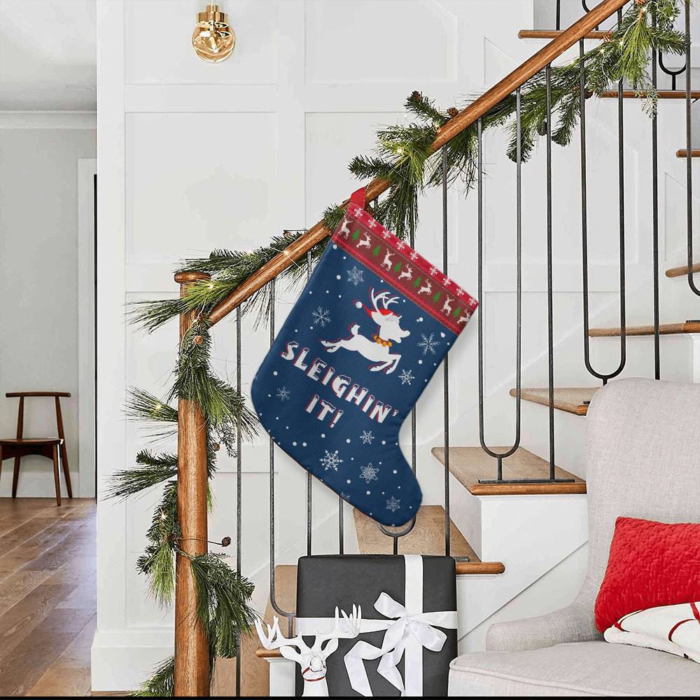 Giant Holiday Stocking, Sleighin It