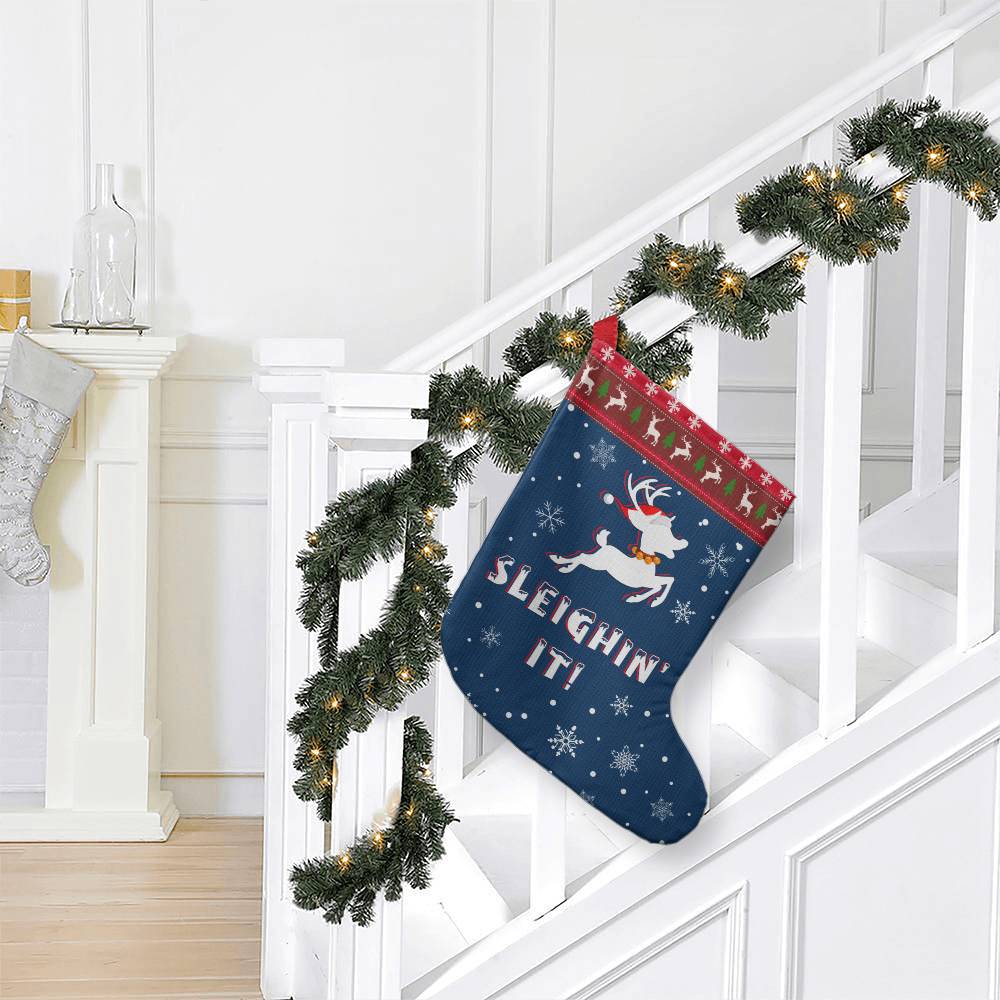 Giant Holiday Stocking, Sleighin It