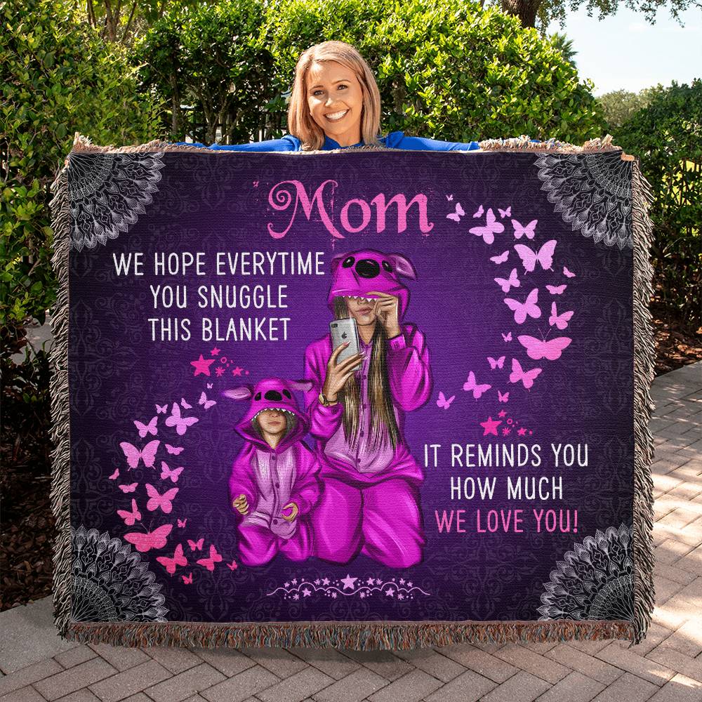 Heirloom Woven Blanket Landscape, To Mom, It Reminds You How Much We Love You