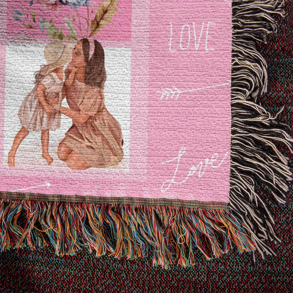 Heirloom Woven Blanket Landscape, To Daughter, World's Best Daughter